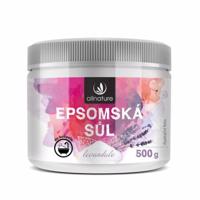 Allnature Epsom Salt Lavender kúpeľová soľ 500 g