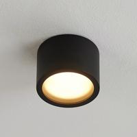 Arcchio Nieva downlight GX53, čierna, okrúhla