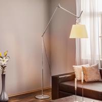 Artemide Tolomeo Mega - Stojacia lampa s pergamenovým tienidlom