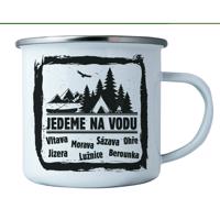 Bohemia Gifts Plechový hrnček - Ideme k vode , 350ml