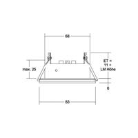 BRUMBERG Cover-Up-R modul IP44 okrúhly, biela