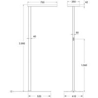 BRUMBERG Devan stojacia lampa LED up/down dim 840