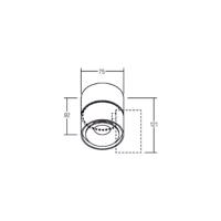 BRUMBERG LED stropné bodové svietidlo Circle Mini, Ø 7,5 cm, biele