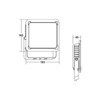 BRUMBERG Neo Midi LED reflektor, šírka 23,3 cm 3000K