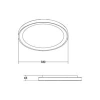 BRUMBERG Sunny Mini LED stropné svietidlo RC CCT biele