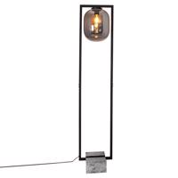 By Rydéns Dixton stojaca lampa 150 cm dymové sklo