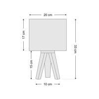 Detská stolová lampa Mathilde, trojnožka