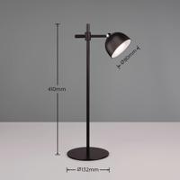 Dobíjacia stolová lampa Maxima LED, čierna, výška 41 cm, plast