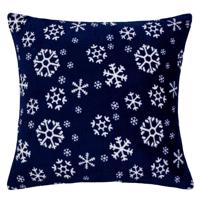 Domarex Dekoratívny vankúšik Snowflakes navy, 40 x 40 cm