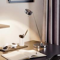 Dvojkĺbová stolná LED lampa Elegance, chróm