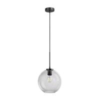 Dyberg Larsen Závesná lampa Loop 25 cm dymová/čierna