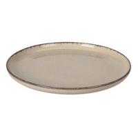 EH Porcelánový plytký tanier Beige, 24 cm