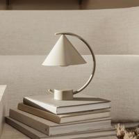 fermLIVING LED dobíjacia stolová lampa Meridian, béžová, stmievateľná