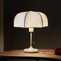 fermLIVING Poem stolová lampa, béžová, oceľ, rúno, 42 cm