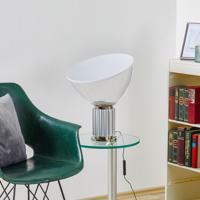 FLOS Taccia small – stolná LED lampa, hliník