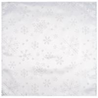 Forbyt Vianočný obrus Snowflakes biela, 77 x 77 cm