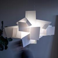 Foscarini Big Bang LED závesné svetlo, biele, Ø 96 cm