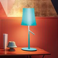 Foscarini Birdie LED piccola stolová, akvamarín