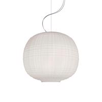 Foscarini Tartan LED závesné svietidlo, biela