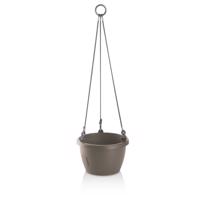 Gardenico Samozavlažovací závesný kvetináč Marina taupe, pr. 30 cm