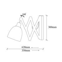 Lampa Sivani MR-725 čierna/zlatá starožitná