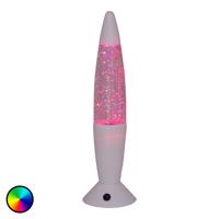 Lávová LED lampa Glitter