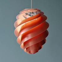 LE KLINT Swirl 2 Medium – závesná lampa, meď