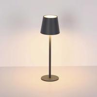 LED dobíjacia stolová lampa Vannie, čierna, výška 36 cm, CCT