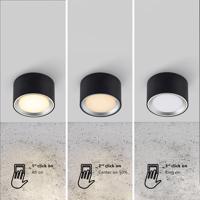 LED downlight Fallon 3-step-dim, biela/oceľ