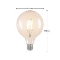 LED filament E27 6W 2700K G125 globe číra 2ks sada