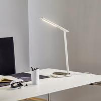 LED lampa na písací stôl Orbit strieborná indukcia