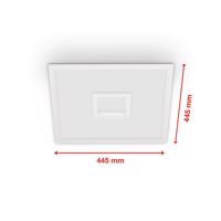 LED panel centreback CCT RGB 45x45cm biely