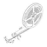 LED pásik Basic-Tape F, IP54, 2 700 K, dĺžka 500 cm