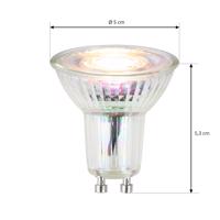 LED reflektor GU10 3W 3 000 K 36° sklo