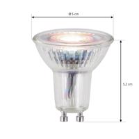 LED reflektor GU10 4,5W 3 000 K 36° sklo