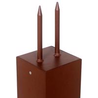 LED solárna podstavcová lampa Tradition Sensor Corten 40cm