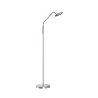 LED stojacia lampa Tallri, niklová farba, výška 135 cm, CCT