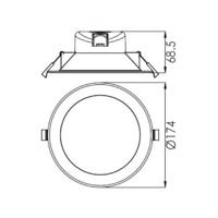 LED stropné svietidlo Acrux white CCT Ø 17,4 cm