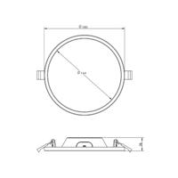 LED stropné svietidlo Alya biele Ø 18 cm 3 000 K