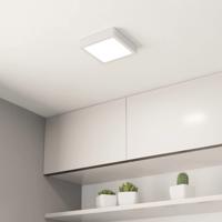 LED stropné svietidlo Fueva 5 IP44 3000K biela 16x16cm