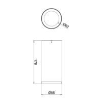 LED stropné svietidlo Lucea 15 W biele