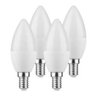 LED sviečka E14 5,5W 2700K súprava 3+1 470lm matná