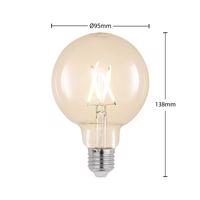 LED žiarovka E27 4W 2 700K G95 globe číra sada 3ks