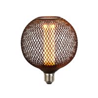 LED žiarovka E27 Mesh 3,5W 1 800K Ø 12 cm čierna