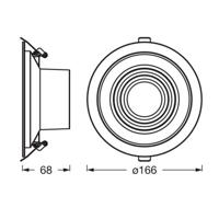 Ledvance Decor Filament Ripple LED downlight