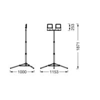 Ledvance LED pracovné svetlo Value Tripod 2-fl. 2 x 30 W