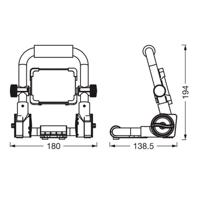 Ledvance LED-Worklight Value R-Stand reflektor 10W