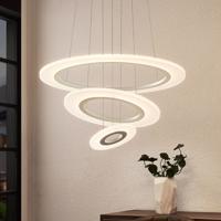 Lindby Amisu LED závesná lampa, 3 krúžky