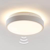 Lindby Camille stropné LED, snímač, Ø 26 cm biele