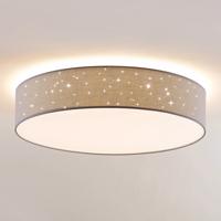 Lindby Ellamina stropné LED, 60 cm, svetlo-sivá